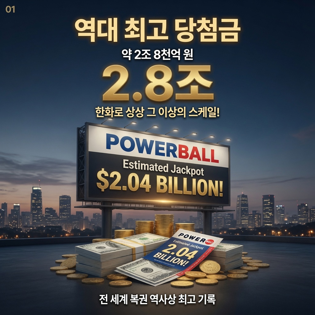 파워볼 당첨금 규모 이미지 1